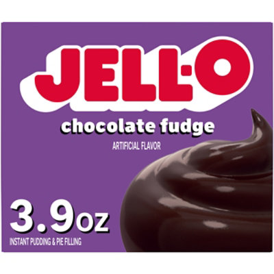 Jell-O Chocolate Fudge Instant Pudding & Pie Filling Mix Box - 3.9 Oz - Image 1