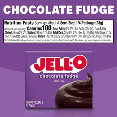 Jell-O Chocolate Fudge Artificially Flavored Instant Pudding & Pie Filling Mix - 3.9 Oz - Image 7