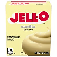 Jell-O Vanilla Instant Pudding & Pie Filling Mix Box - 3.4 Oz - Image 1