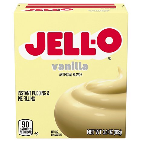 JELL-O Pudding & Pie Filling Instant Vanilla - 3.4 Oz