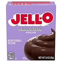 Jell-O Chocolate Instant Pudding & Pie Filling Mix Box - 3.9 Oz - Image 2