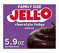 Jell-O Chocolate Fudge Instant Pudding & Pie Filling Mix Box - 5.9 Oz