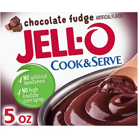 JELL-O Pudding & Pie Filling Cook & Serve Chocolate Fudge - 5 Oz
