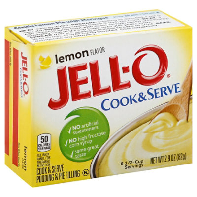 Jell-O Cook & Serve Lemon Pudding & Pie Filling Mix Box - 2.9 Oz - Image 1