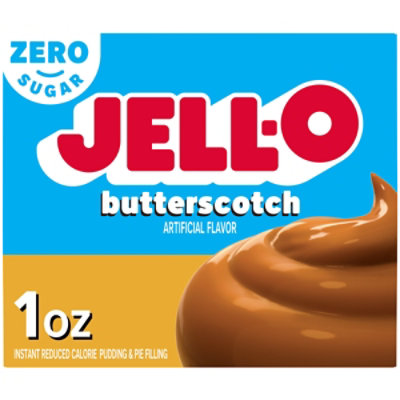 Jell-O Butterscotch Sugar Free & Fat Free Instant Pudding & Pie Filling Mix Box - 1 Oz - Image 1