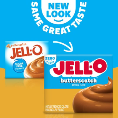 Jell-O Butterscotch Sugar Free & Fat Free Instant Pudding & Pie Filling Mix Box - 1 Oz - Image 2