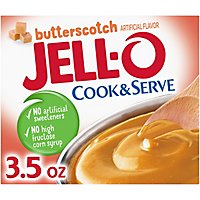 Jell-O Cook & Serve Butterscotch Pudding & Pie Filling Mix Box - 3.5 Oz - Image 1