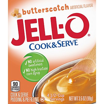 Jell-O Cook & Serve Butterscotch Pudding & Pie Filling Mix Box - 3.5 Oz - Image 7