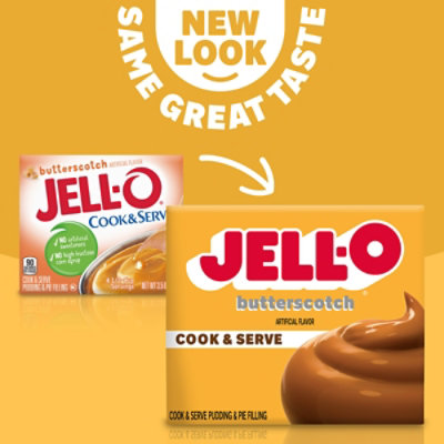Jell-O Cook & Serve Butterscotch Artificially Flavored Pudding & Pie Filling Mix - 3.5 Oz - Image 5
