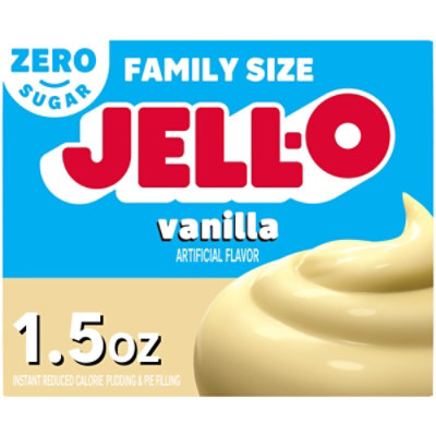 Jell O Vanilla Sugar Free Fat Free Instant Pudding Pie Filling Mix Box 1.5 Oz safeway