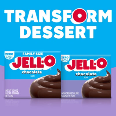 Jell-O Chocolate Sugar Free Instant Pudding Mix & Pie Filling Box - 2.1 Oz - Image 8