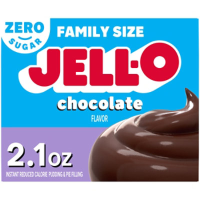 Jell-O Chocolate Sugar Free Instant Pudding Mix & Pie Filling Box - 2.1 Oz - Image 1