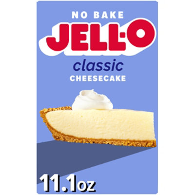 Jell-O No Bake Classic Cheesecake Dessert Kit With Filling Mix and Crust Mix Box - 11.1 Oz - Image 1