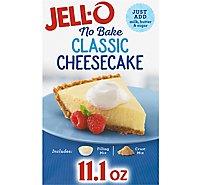 Jell-O No Bake Classic Cheesecake Dessert Kit With Filling Mix and Crust Mix Box - 11.1 Oz