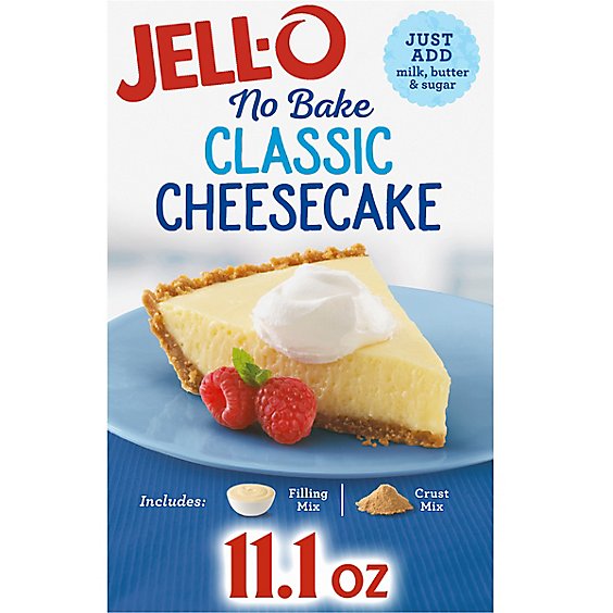JELL-O No Bake Dessert Mix Real Cheesecake - 11.1 Oz