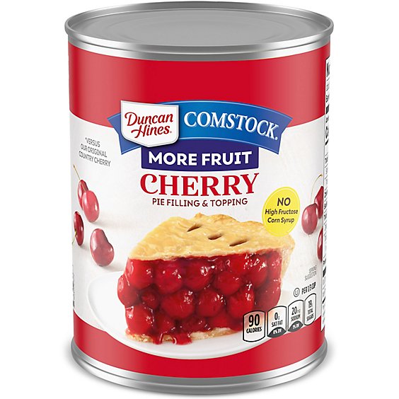 Duncan Hines Comstock Cherry Pie Filling & Topping - 21 Oz