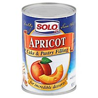 SOLO Cake & Pastry Filling Apricot - 12 Oz - Image 1