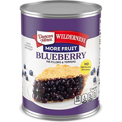Duncan Hines Wilderness Pie Filling & Topping More Fruit Blueberry - 21 Oz - Image 2