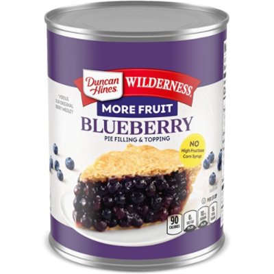 Duncan Hines Wilderness Pie Filling & Topping More Fruit Blueberry - 21 Oz