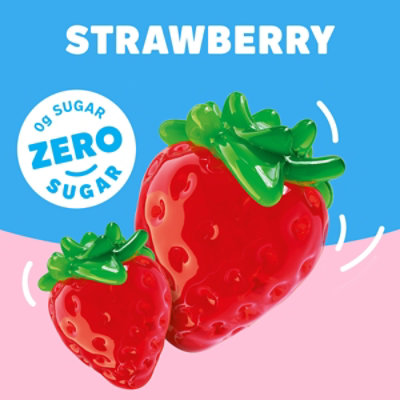 Jell-O Strawberry Artificially Flavored Zero Sugar Low Calorie Gelatin Dessert Mix Family Size - 0.6 Oz