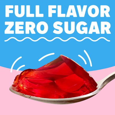 Jell-O Strawberry Artificially Flavored Zero Sugar Low Calorie Gelatin Dessert Mix Family Size - 0.6 Oz - Image 5