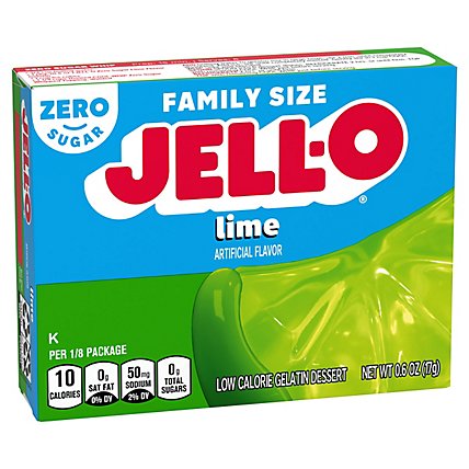 Jell-O Lime Sugar Free Gelatin Dessert Mix Box - 0.6 Oz - Image 7