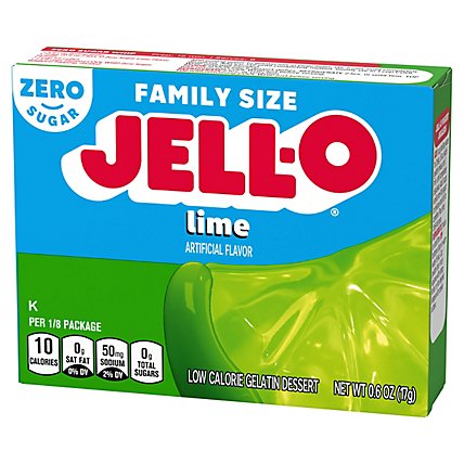 Jell-O Lime Sugar Free Gelatin Dessert Mix Box - 0.6 Oz - Image 8