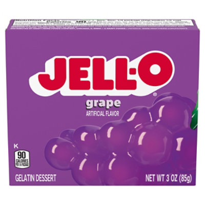 Jell-O Grape Gelatin Dessert Mix Box - 3 Oz - Image 5