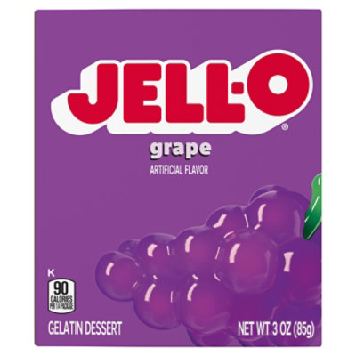 Jell-O Grape Gelatin Dessert Mix Box - 3 Oz - Image 7