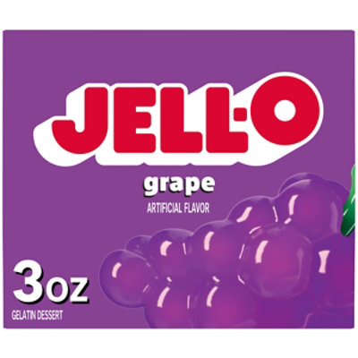 Jell-O Grape Gelatin Dessert Mix Box - 3 Oz - Image 2