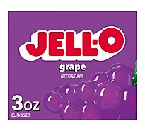 Jell-O Grape Gelatin Dessert Mix Box - 3 Oz
