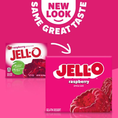 Jell-O Raspberry Artificially Flavored Gelatin Dessert Mix - 3 Oz - Image 5