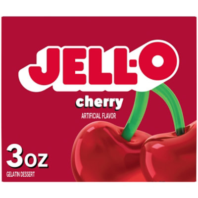 Jell-O Cherry Gelatin Dessert Mix Box - 3 Oz - Image 1