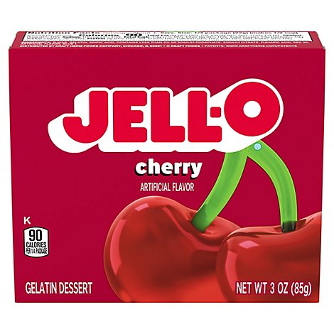 JELL-O Gelatin Dessert Cherry - 3 Oz