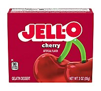 Jell-O Cherry Gelatin Dessert Mix Box - 3 Oz