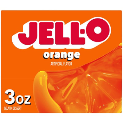 Jell-O Orange Gelatin Dessert Mix Box - 3 Oz - Image 1