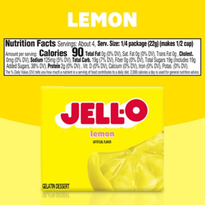 Jell-O Lemon Gelatin Dessert Mix Box - 3 Oz - Image 6