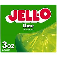Jell-O Lime Gelatin Dessert Mix Box - 3 Oz - Image 1