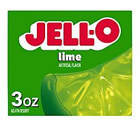 Jell-O Lime Gelatin Dessert Mix Box - 3 Oz