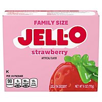 Jell-O Strawberry Gelatin Dessert Mix Box - 6 Oz - Image 2