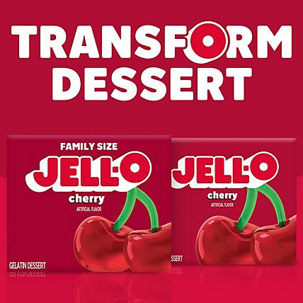 Jell-O Cherry Gelatin Dessert Mix Box - 6 Oz - Image 8