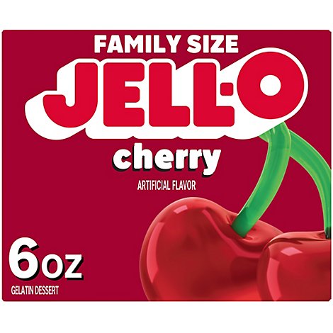 JELL-O Gelatin Dessert Cherry - 6 Oz