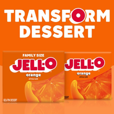 Jell-O Orange Gelatin Dessert Mix Box - 6 Oz - Image 7