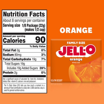 Jell-O Orange Gelatin Dessert Mix Box - 6 Oz - Image 6