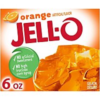 Jell-O Orange Gelatin Dessert Mix Box - 6 Oz - Image 1
