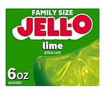 Jell-O Lime Gelatin Dessert Mix Box - 6 Oz