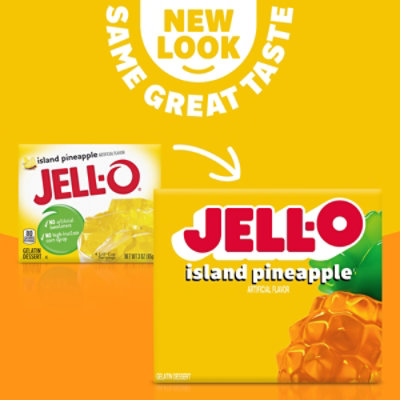 Jell-O Island Pineapple Gelatin Dessert Mix Box - 3 Oz - Image 6