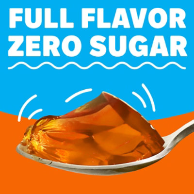 Jell-O Orange Artificially Flavored Zero Sugar Low Calorie Gelatin Dessert Mix Family Size - 0.6 Oz - Image 2