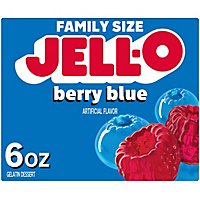 Jell-O Berry Blue Gelatin Dessert Mix Box - 6 Oz - Image 1
