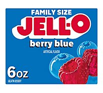 Jell-O Berry Blue Gelatin Dessert Mix Box - 6 Oz